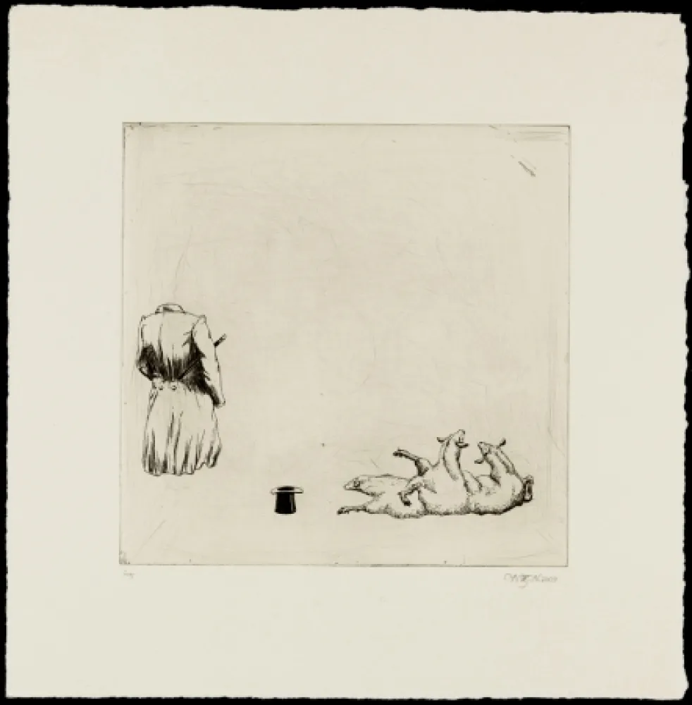 蚀刻版画 Zaare-Nahandi - Sans titre