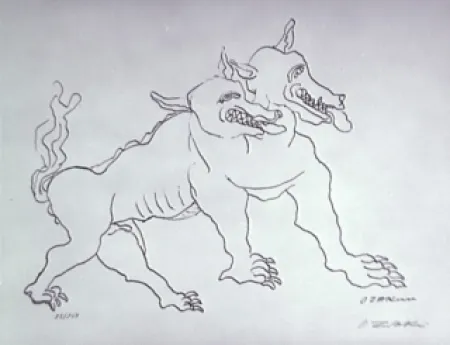 石版画 Zadkine - Le chien de Gerion (b)