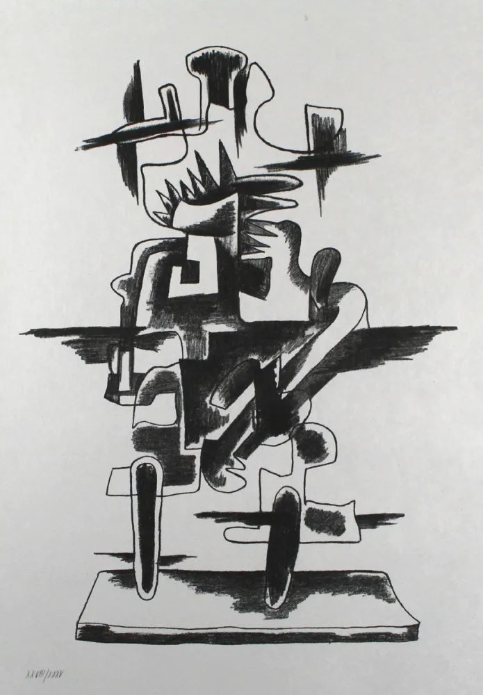 石版画 Zadkine - Le merveilleux radeau