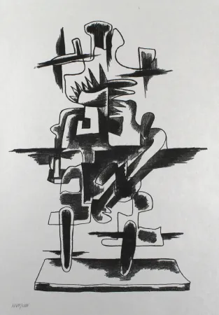 石版画 Zadkine - Le merveilleux radeau