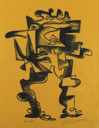 石版画 Zadkine - Le regard multiple