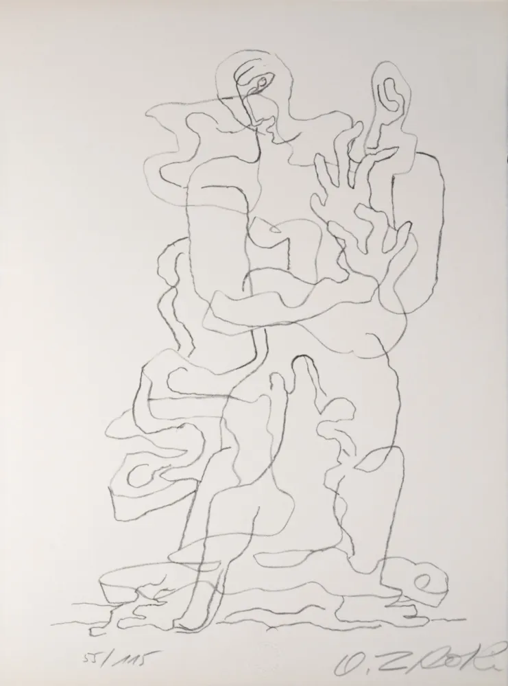 石版画 Zadkine - Prends, 1965 - Hand-signed