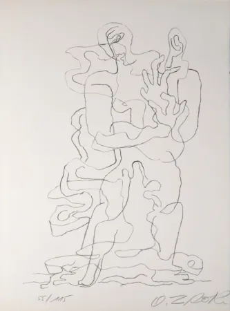 石版画 Zadkine - Prends, 1965 - Hand-signed