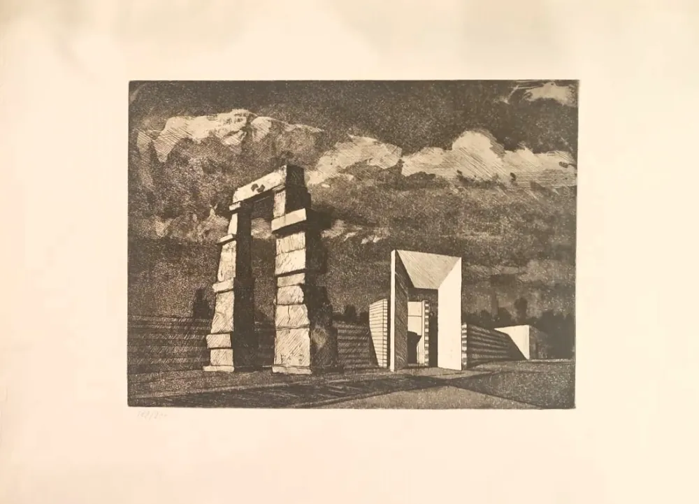 蚀刻版画 Zamboni - Senza titolo