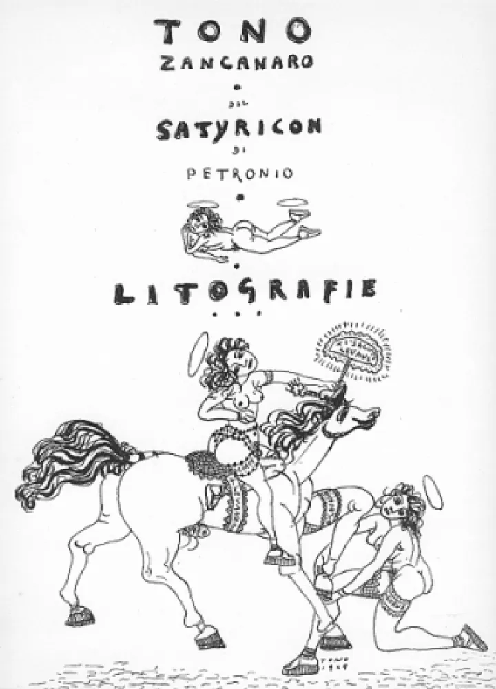 石版画 Zancanaro - Dal Satiricon di Petronio