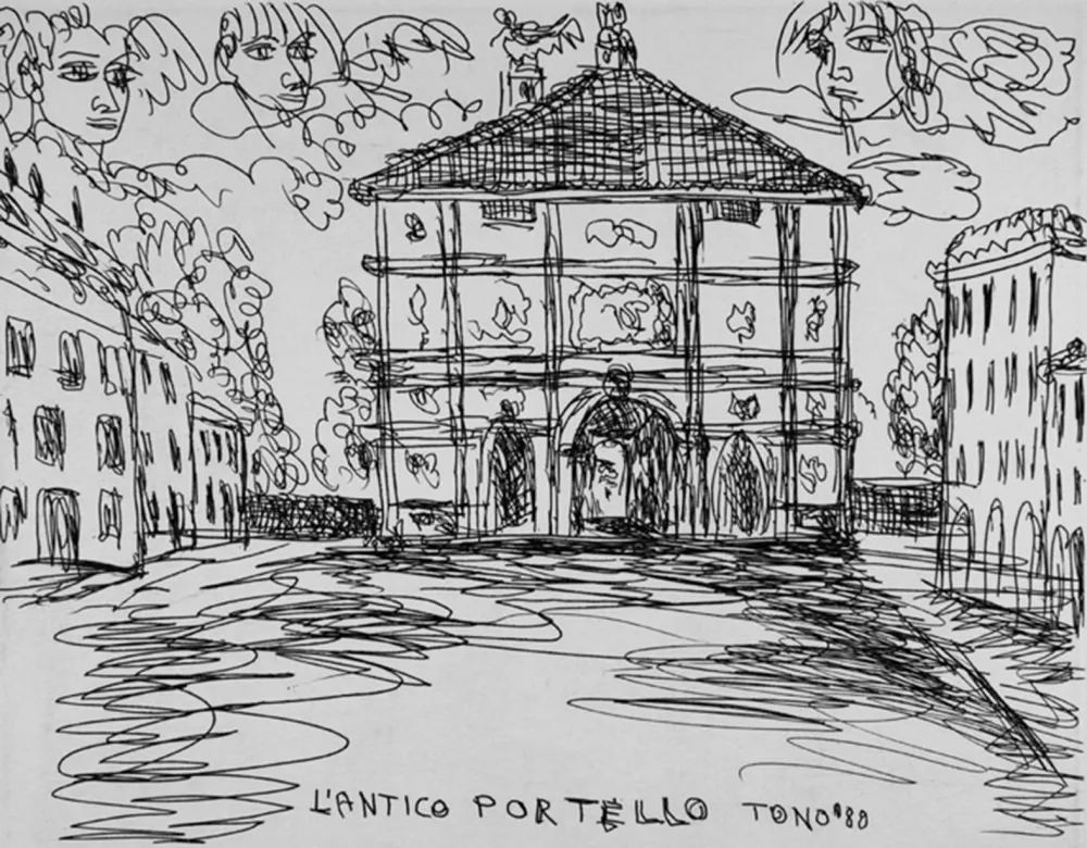 蚀刻版画 Zancanaro - L'antico Portello