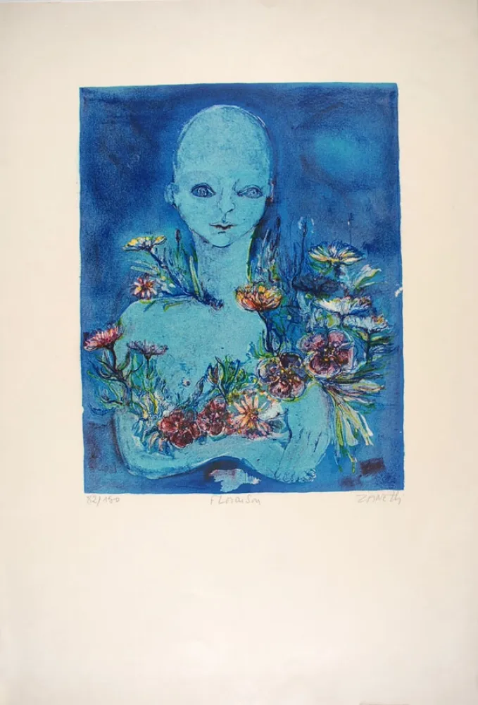 石版画 Zanetti - Floraison