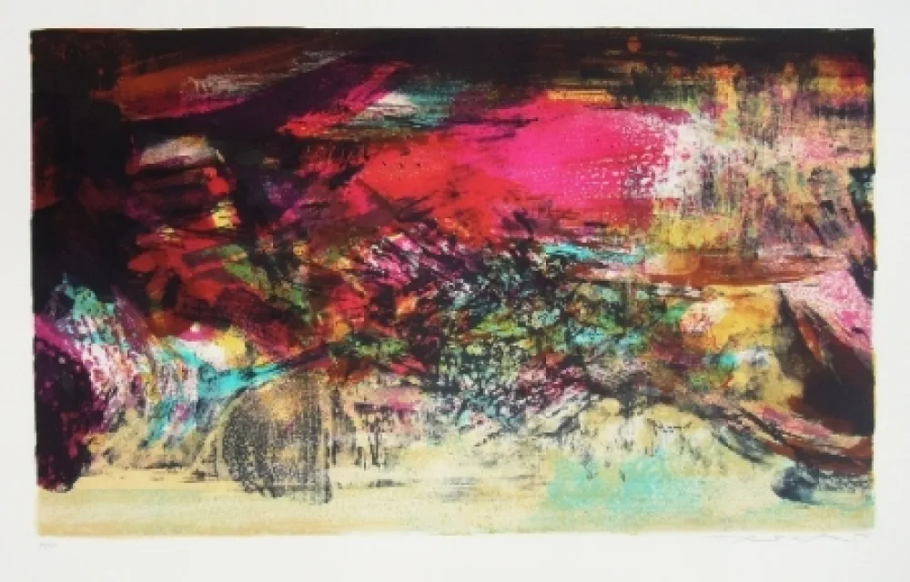 石版画 Zao - A la gloire de l'image 276