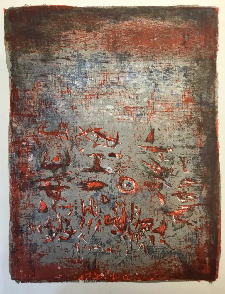 石版画 Zao - Composition