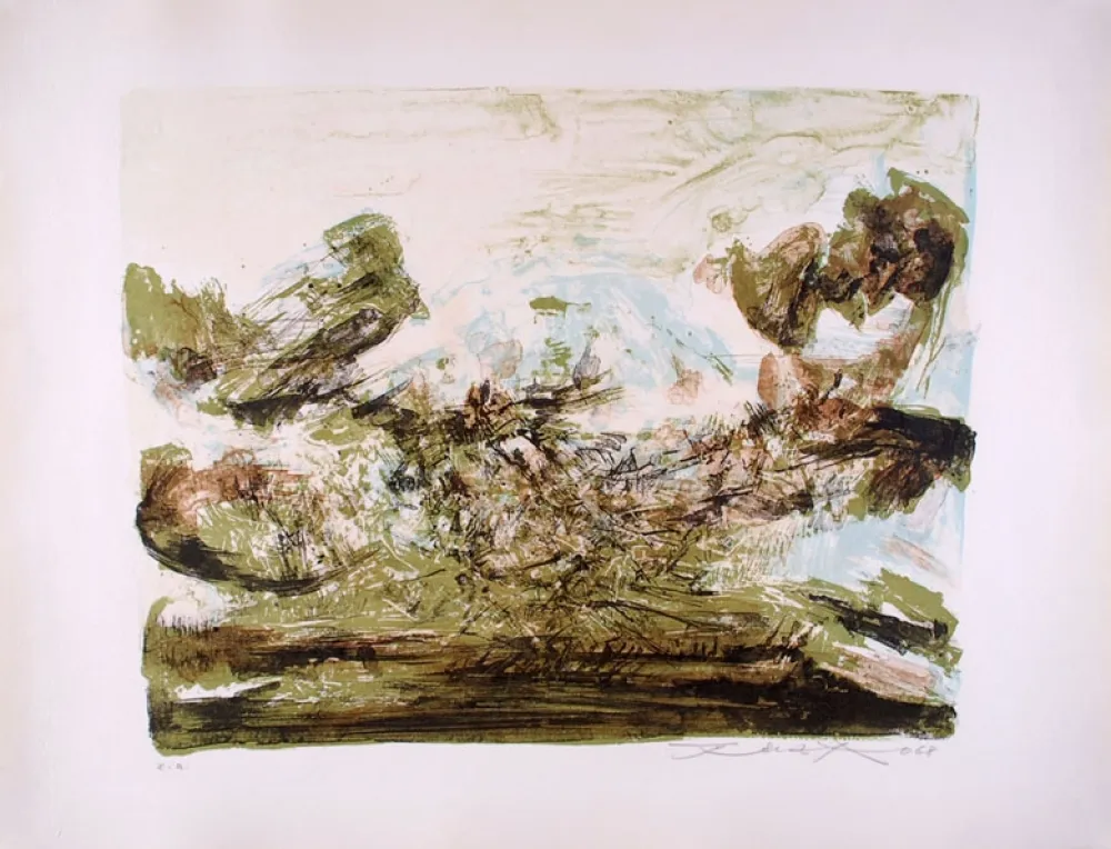 石版画 Zao - Composition 185