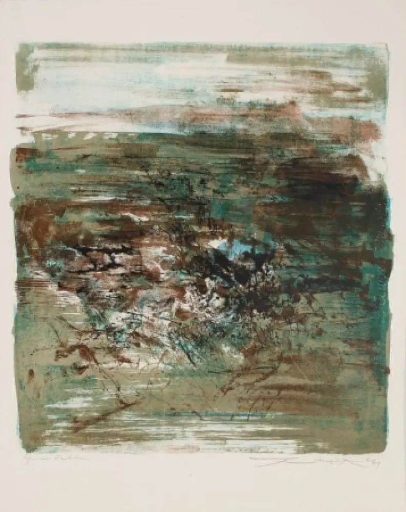 石版画 Zao - Composition 1961