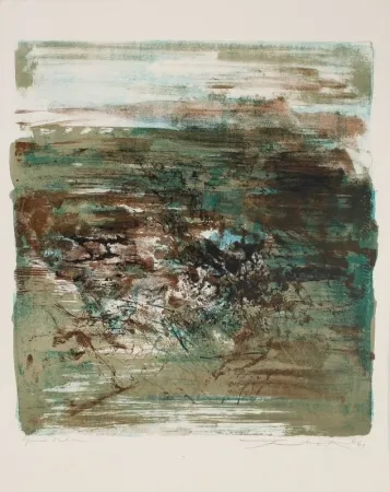 石版画 Zao - Composition 1961