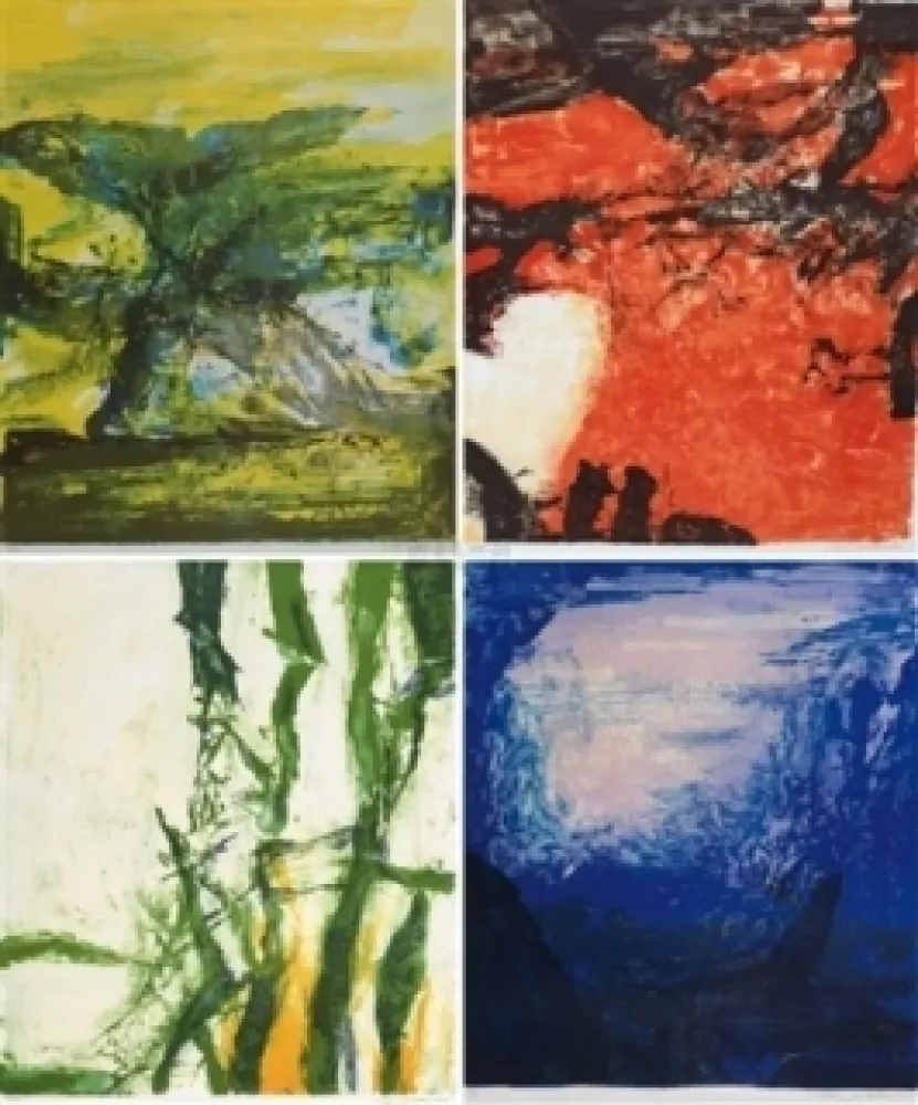 石版画 Zao - Compositions 398, 399, 400 & 401