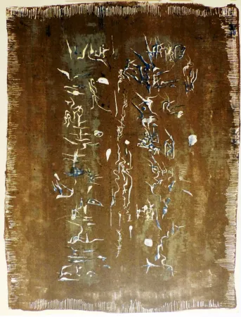 石版画 Zao - ECRITURE PLASTIQUE