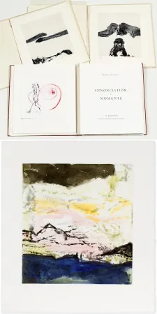 插图书 Zao - Henri Michaux : ANNONCIATION. MOMENTS. 7 eaux-fortes et aquatintes à pleine page de Zao Wou-Ki (1996)