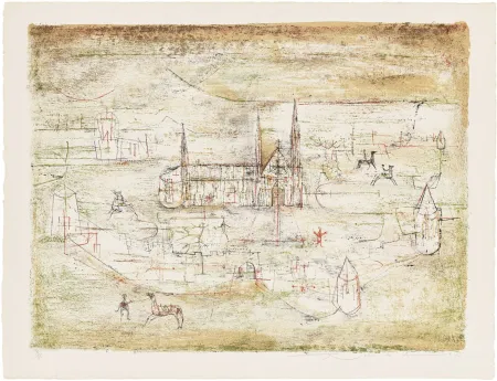 石版画 Zao - La vieille ville 