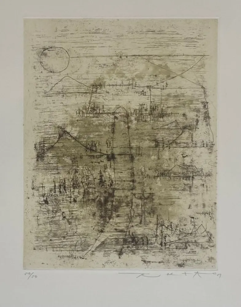 蚀刻版画 Zao - L'Escalier 