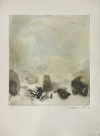 蚀刻版画 Zao - L'étang 