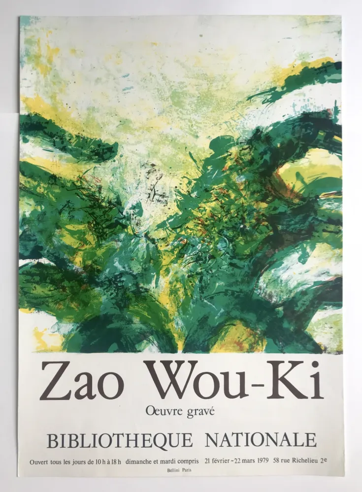 海报 Zao - L'oeuvre gravé / Bibliothèque Nationale