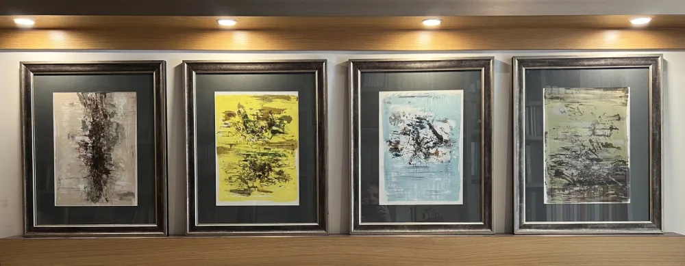 石版画 Zao - QUATRE LITHOGRAPHIES POUR LA TENTATION DE L'OCCIDENT (1962)