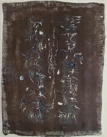 石版画 Zao - XX Siecle, L'Ecriture Plastique 