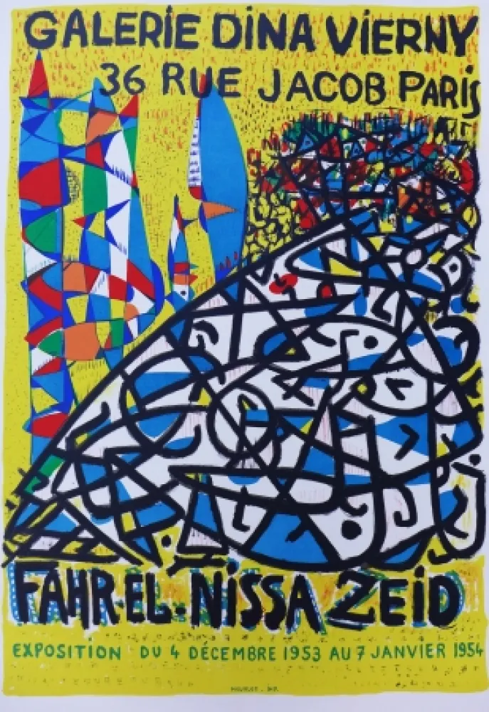 石版画 Zeid - Dina Vierny 1953