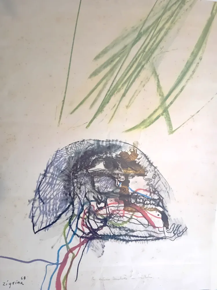 石版画 Zigaina - Senza titolo