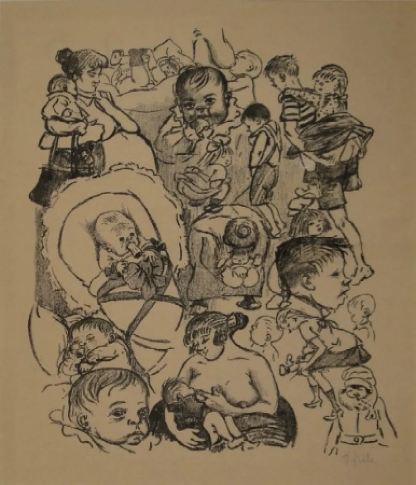 石版画 Zille - Klein und Gross