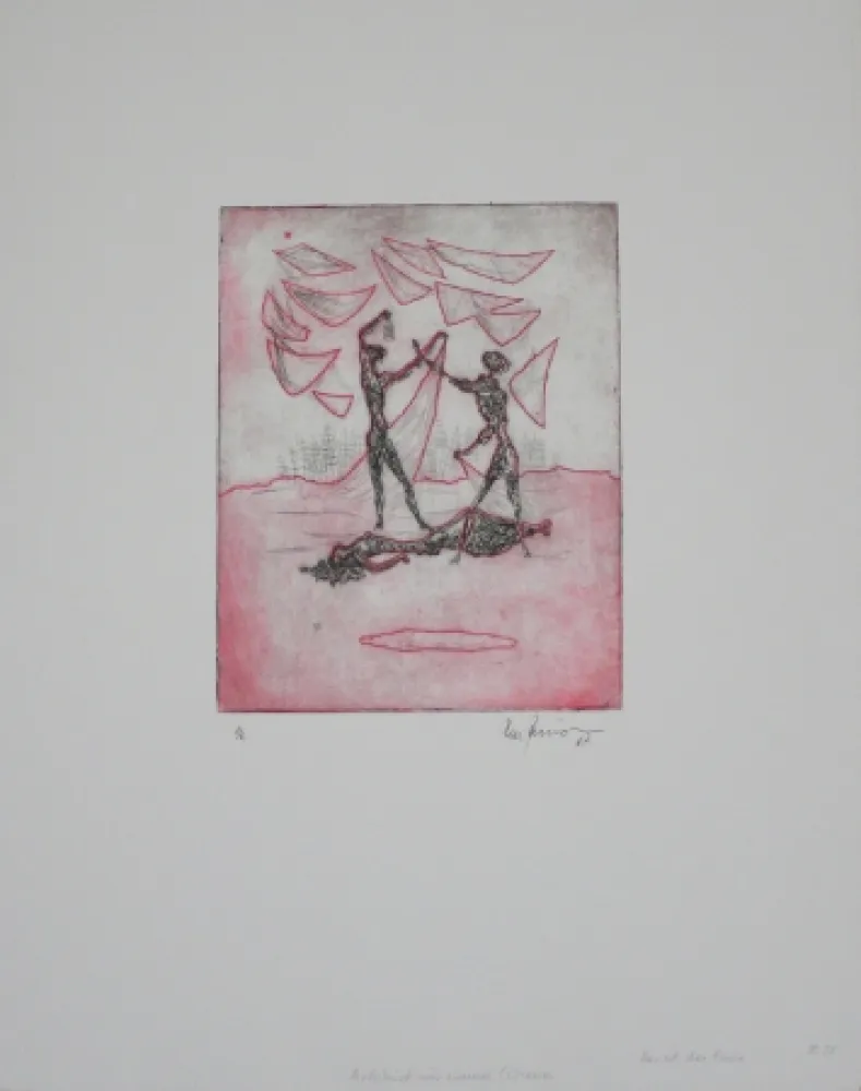 版画 Zimmermann - Das ist das Ende / This Is the End