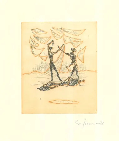 版画 Zimmermann - Das ist das Ende / This Is the End