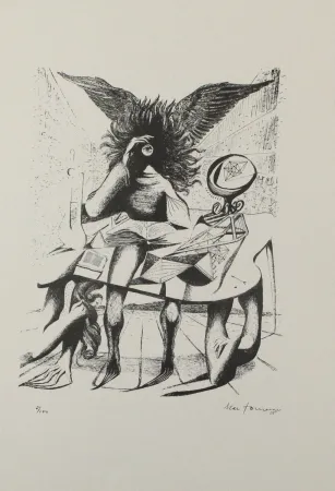 石版画 Zimmermann - Durch ein Nadelöhr I / Through a Needle's Eye I