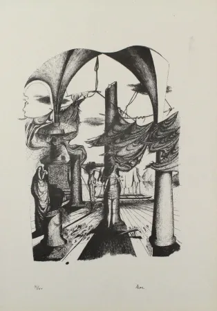 石版画 Zimmermann - Durch ein Nadelöhr II / Through a Needle's Eye II