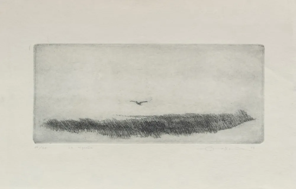 版画 Zobel - La cigüeña