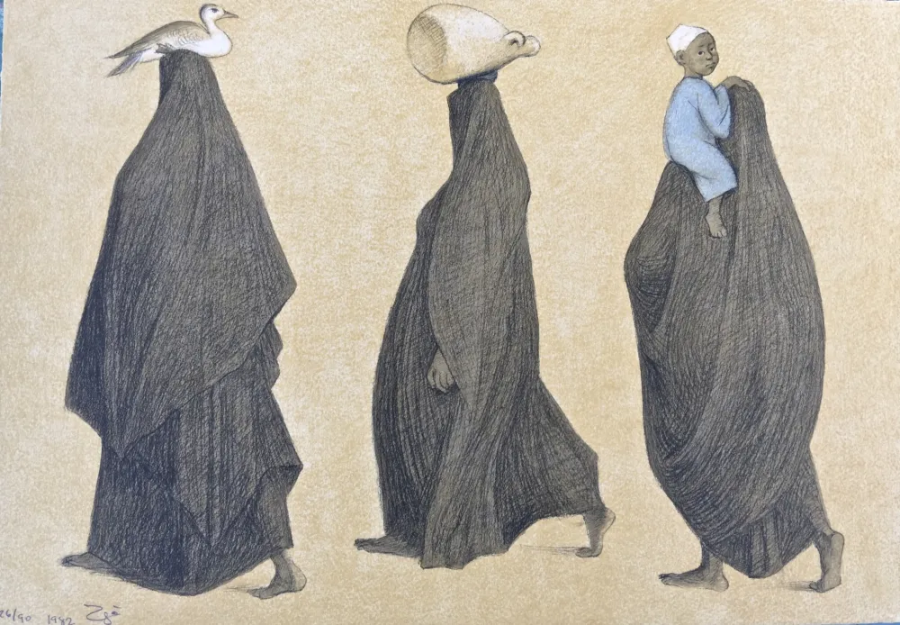 石版画 Zuniga - Impressions of Egipto (Egypt) plate 10