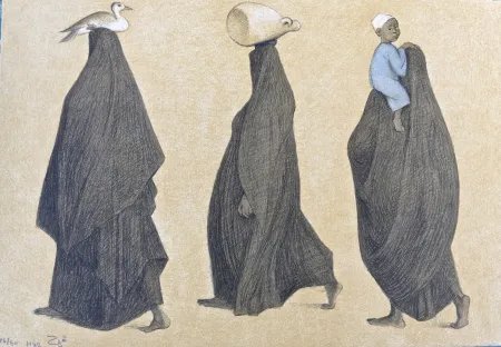 石版画 Zuniga - Impressions of Egipto (Egypt) plate 10