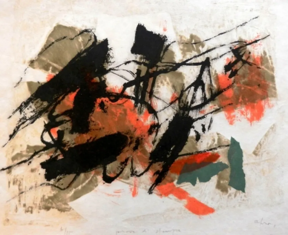 石版画 Afro - L'Isola del Giglio