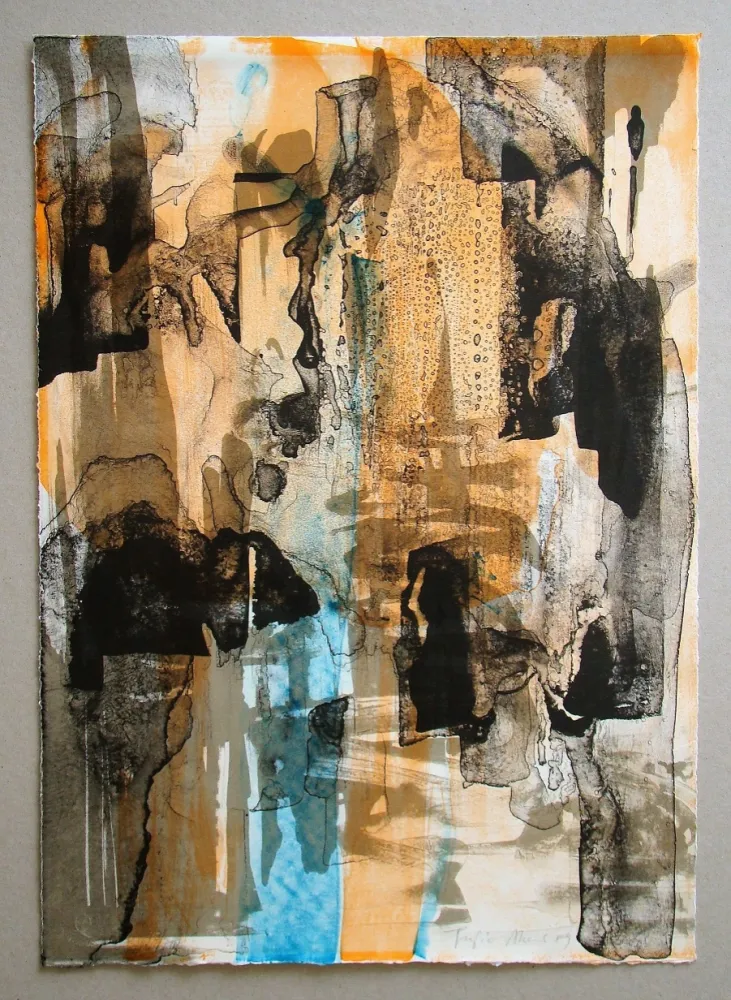 石版画 Akai - Die glückliche Woche: Donnerstag