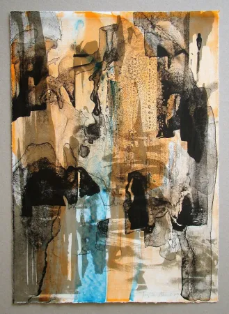 石版画 Akai - Die glückliche Woche: Donnerstag