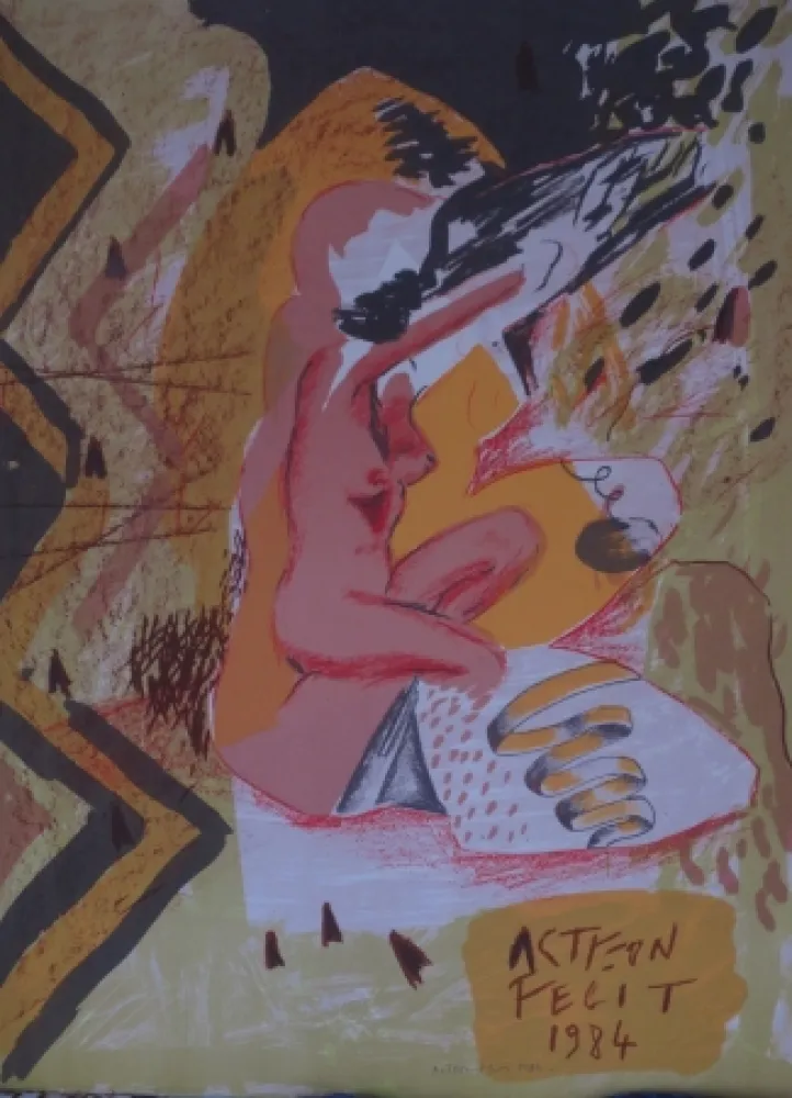 石版画 Alberola - Acteon fecit