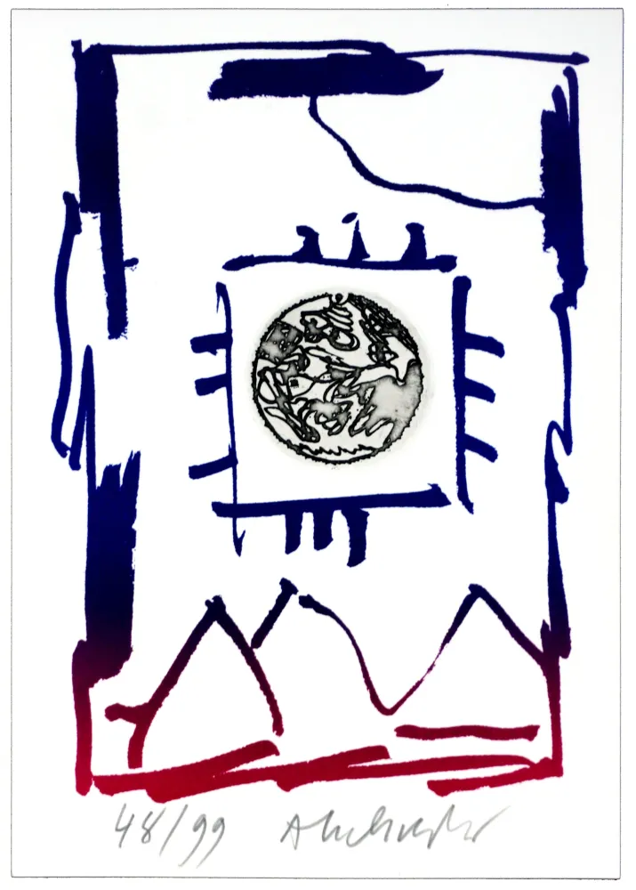 版画 Alechinsky - André Breton/Pierre Alechinsky