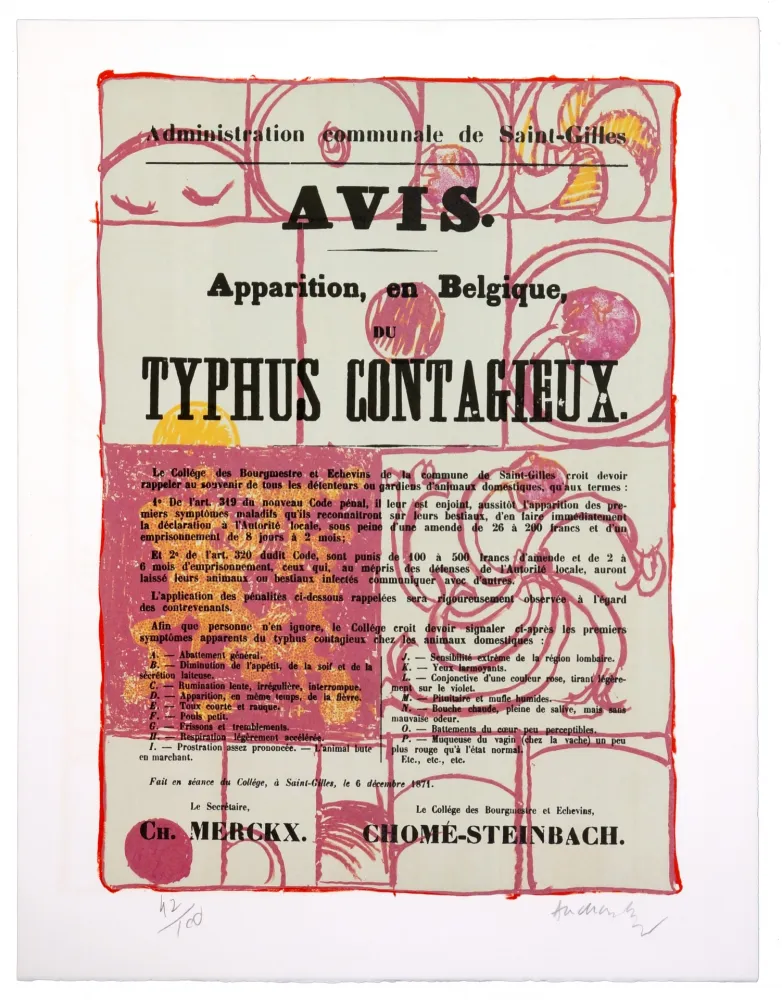 石版画 Alechinsky - Avis