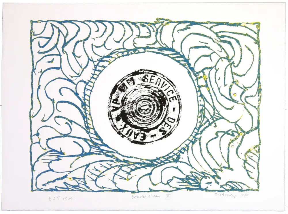 石版画 Alechinsky - Bouche d'eau III