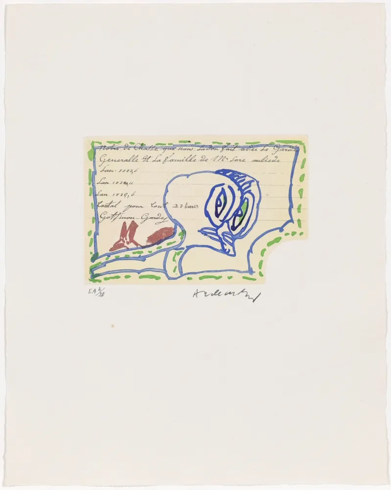 蚀刻版画 Alechinsky - Carta Canta 05