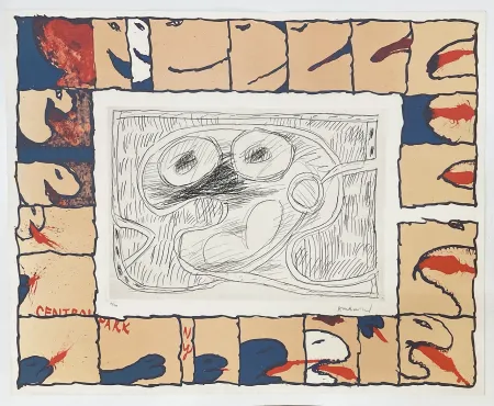 蚀刻版画 Alechinsky - Central Park