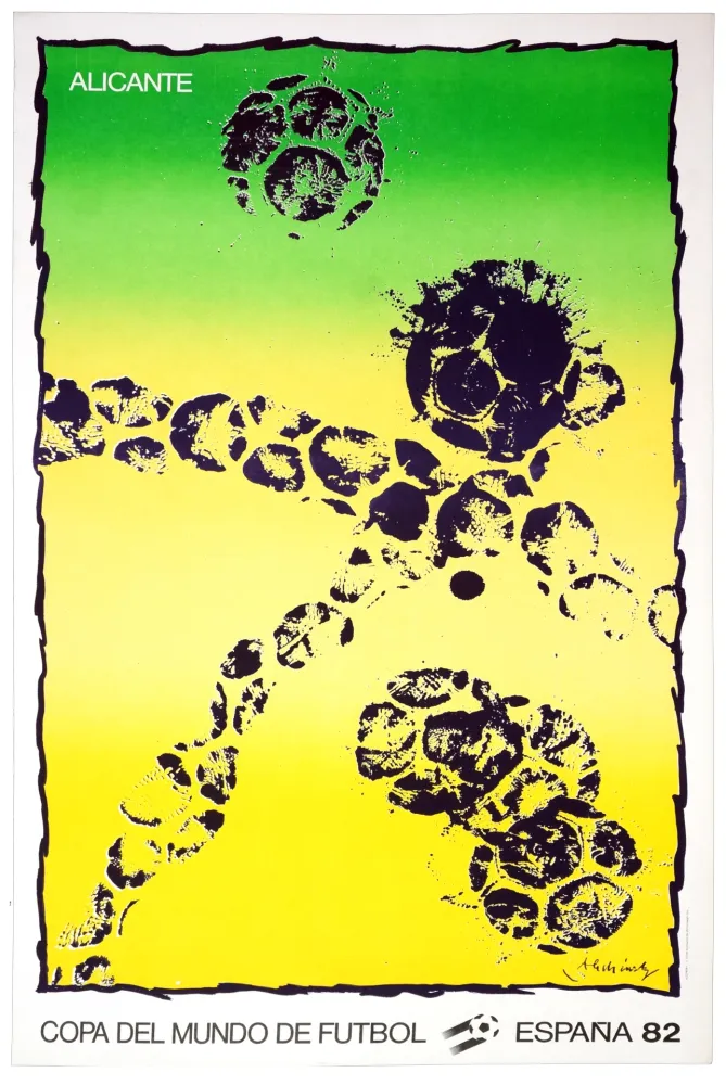 石版画 Alechinsky - Copa Del Mundo de Futbol, Espana, Allicante, 1982