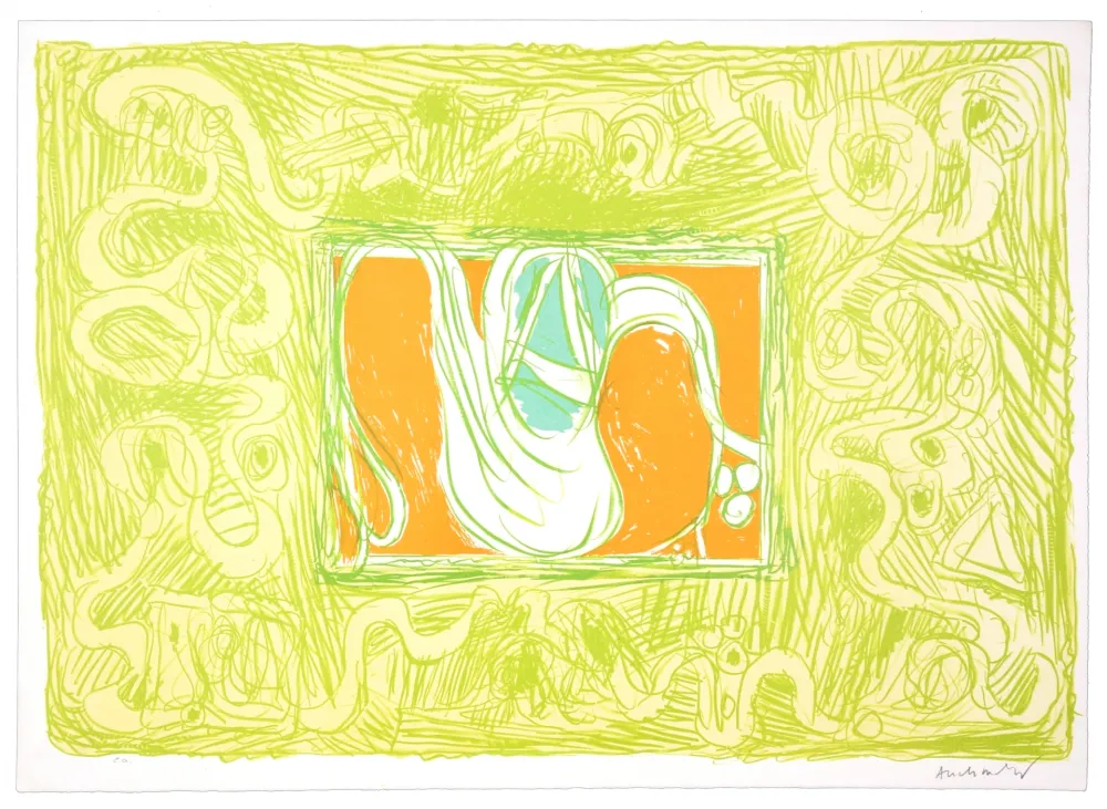 石版画 Alechinsky - Crevette et salade