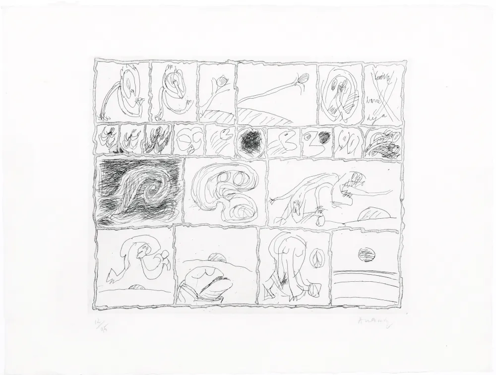 蚀刻版画 Alechinsky - Cuivre barré déjà