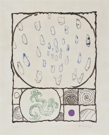 蚀刻版画 Alechinsky - Dévidoir