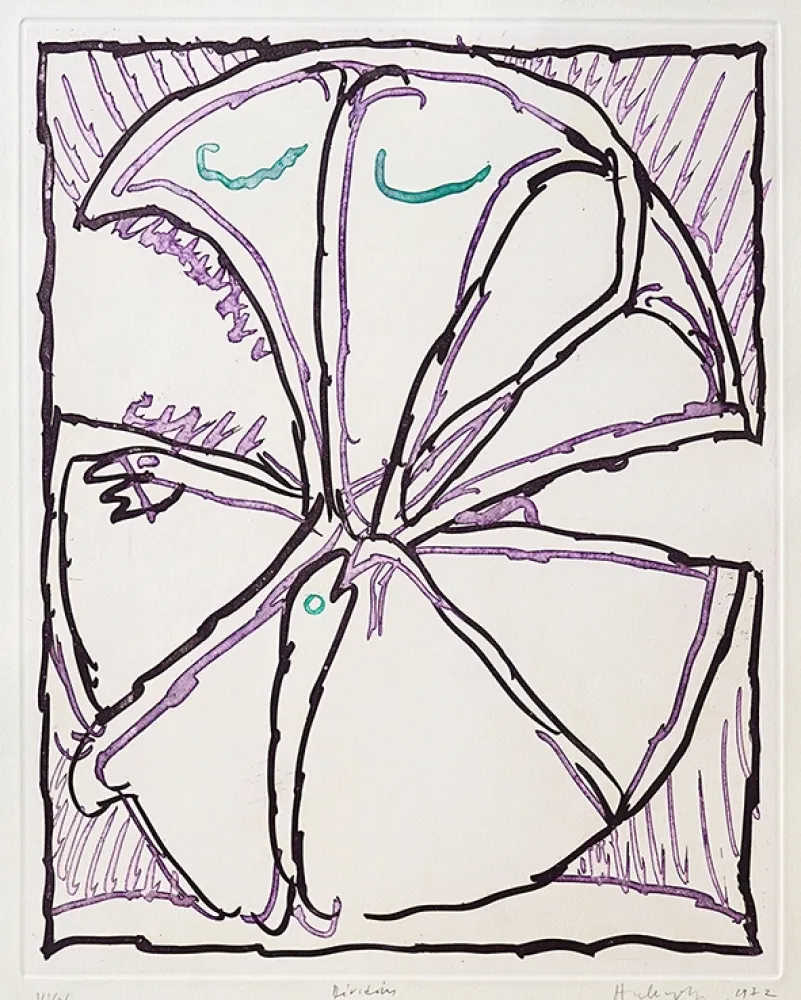 蚀刻版画 Alechinsky - Dévidoirs