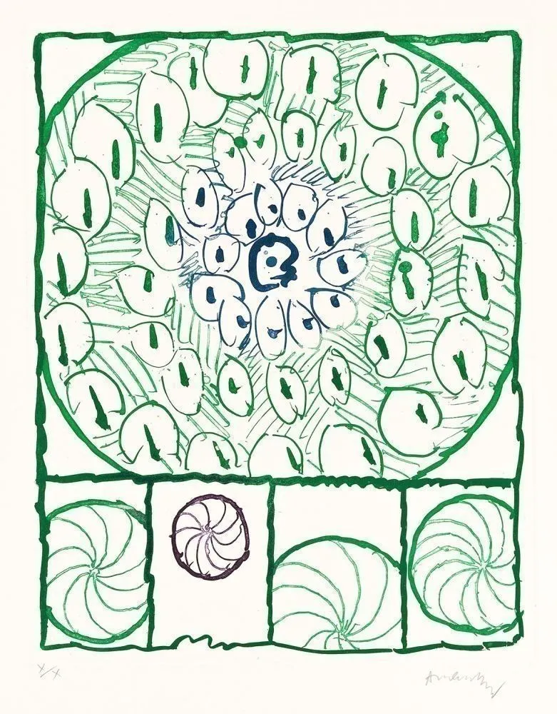 蚀刻版画 Alechinsky - Devidoirs, Planche V